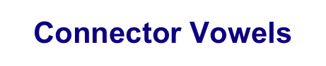 Connector Vowels